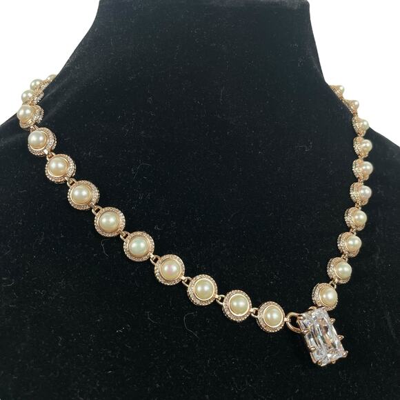 Eddie Borgo Freshwater Pearl Necklace & Bracelet 2pc Set Rose Gold - Picture 4 of 16